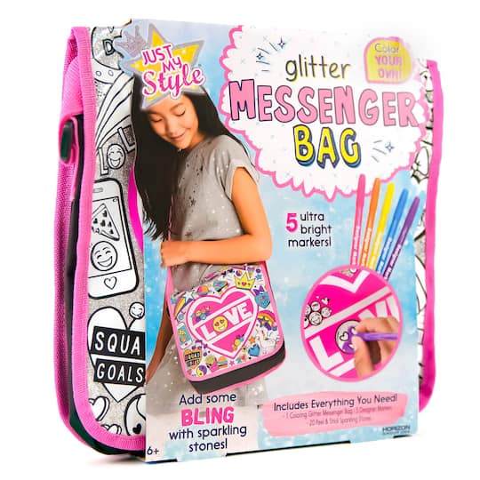 Just My Style® Glitter Messenger Bag